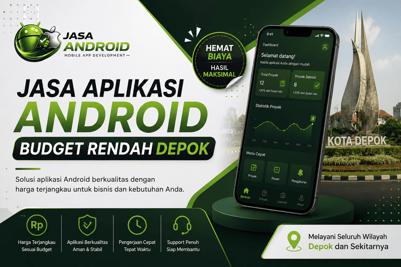 Jasa Aplikasi Android Budget Rendah Depok: Solusi Digital Hemat untuk Bisnis yang Ingin Tumbuh Cepat